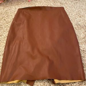 Express Leather Skirt
